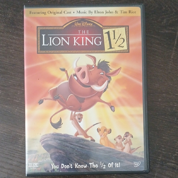 Disney's The Lion King 1 1/2 DVD - Orange and Black Cover - Picture 1 of 2